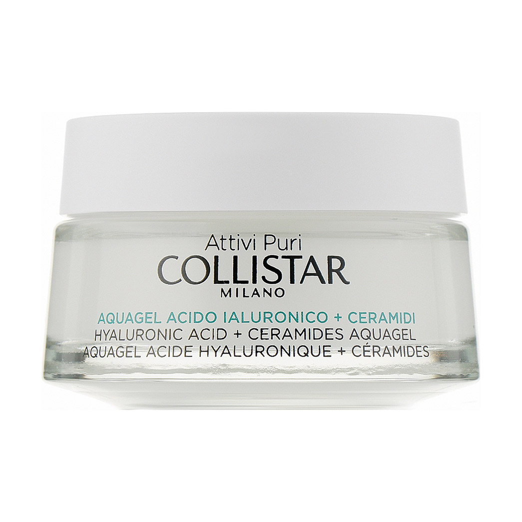 Аква-гель для обличчя Collistar Pure Actives Hyaluronic Acid + Ceramider Aquagel з гіалуроновою кислотою та церамідами, 50 мл